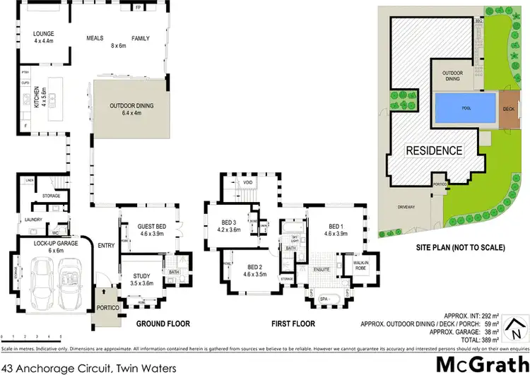 Floorplan of Homely house listing, 43 Anchorage Circuit, Twin Waters QLD 4564