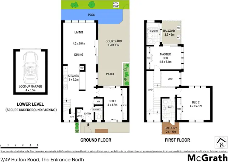 Floorplan of Homely townhouse listing, 2/49 Hutton Road, The Entrance North NSW 2261