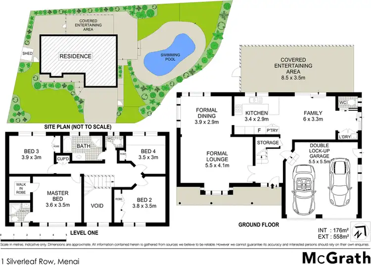 Floorplan of Homely house listing, 1 Silverleaf Row, Menai NSW 2234