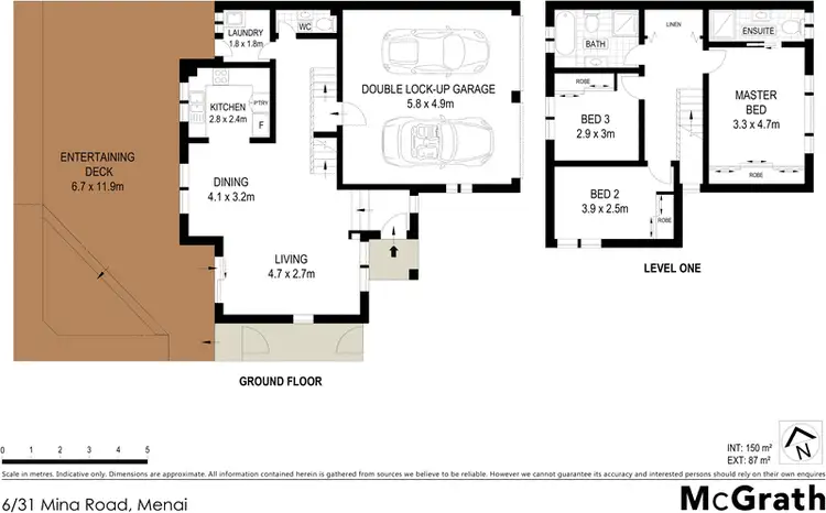 Floorplan of Homely townhouse listing, 6/31 Mina Road, Menai NSW 2234