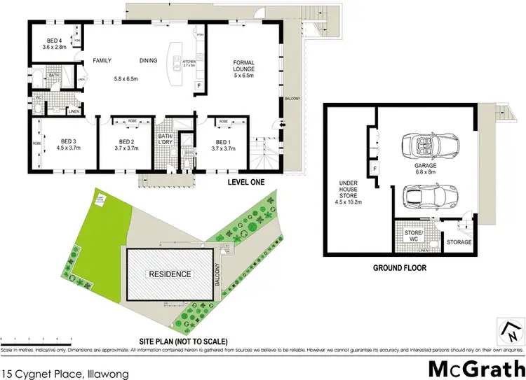 Floorplan of Homely house listing, 15 Cygnet Place, Illawong NSW 2234