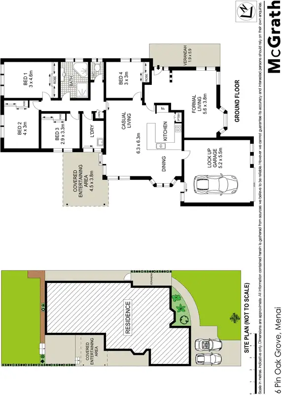 Floorplan of Homely house listing, 6 Pin Oak Grove, Menai NSW 2234
