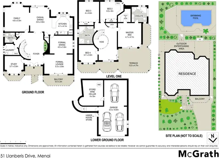 Floorplan of Homely house listing, 51 Llanberis Drive, Menai NSW 2234