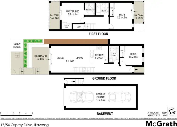 Floorplan of Homely townhouse listing, 17/54 Osprey Drive, Illawong NSW 2234