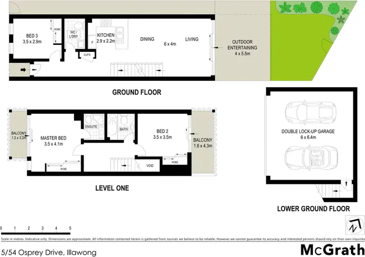 Floorplan of Homely townhouse listing, 5/54 Osprey Drive, Illawong NSW 2234