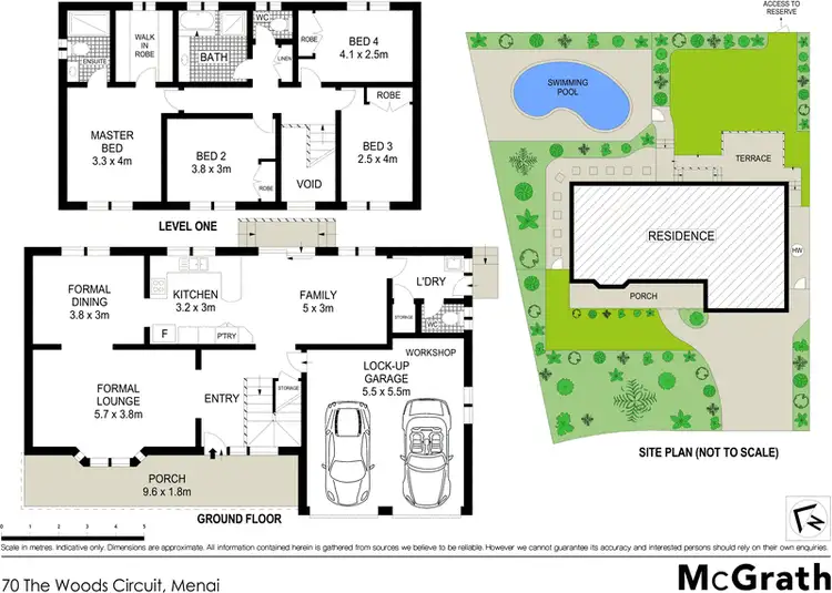 Floorplan of Homely house listing, 70 The Woods Circuit, Menai NSW 2234