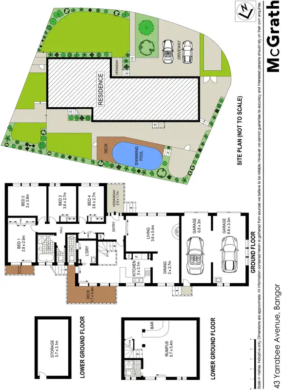 Floorplan of Homely house listing, 43 Yarrabee Avenue, Bangor NSW 2234