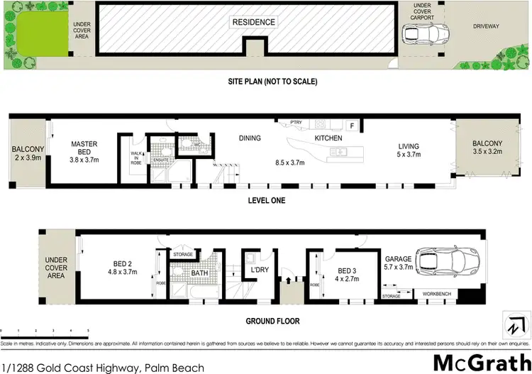 Floorplan of Homely house listing, 1/1288 Gold Coast Highway, Palm Beach QLD 4221