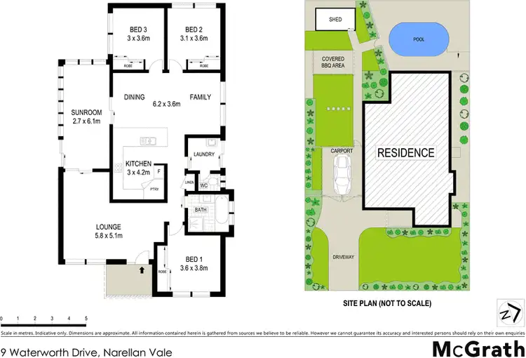 Floorplan of Homely house listing, 9 Waterworth Drive, Narellan Vale NSW 2567