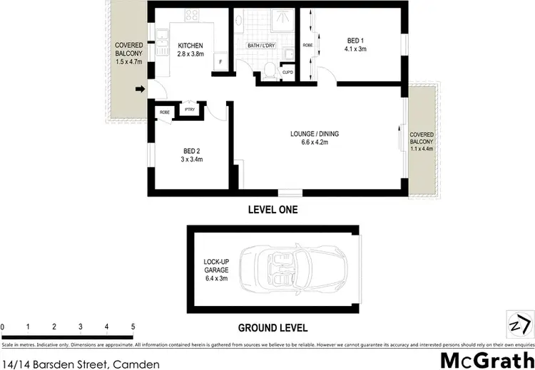 Floorplan of Homely unit listing, 14/14 Barsden Street, Camden NSW 2570