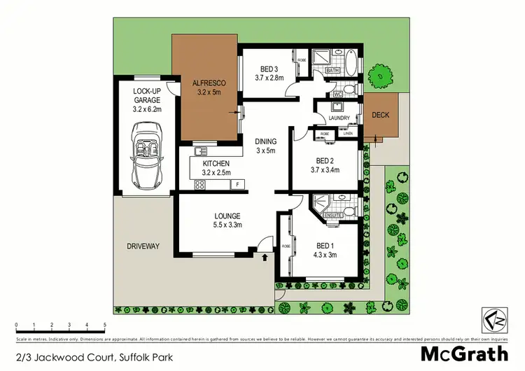 Floorplan of Homely villa listing, 2/3 Jackwood Court, Suffolk Park NSW 2481