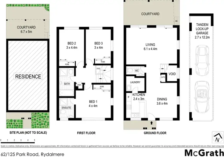Floorplan of Homely townhouse listing, 62/125 Park Road, Rydalmere NSW 2116
