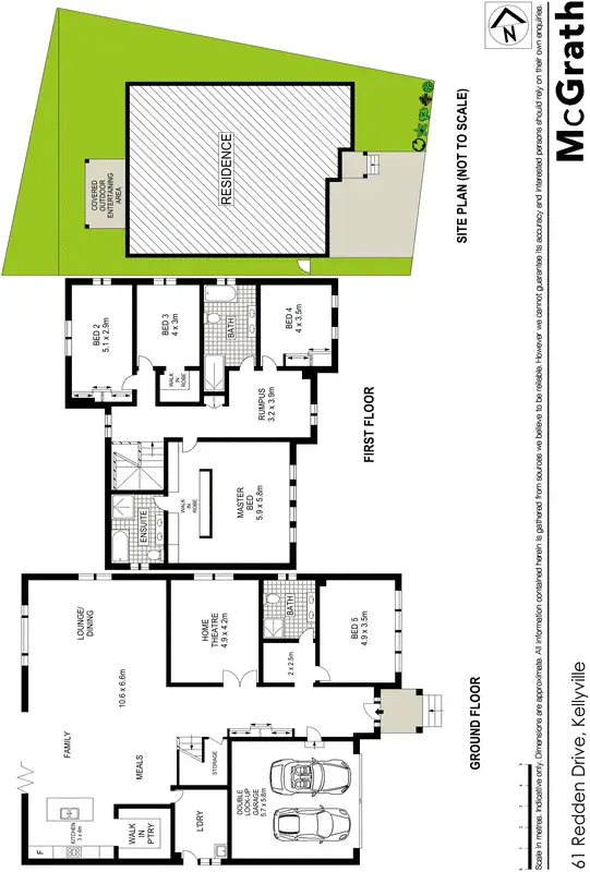 Floorplan of Homely house listing, 61 Redden Drive, Kellyville NSW 2155