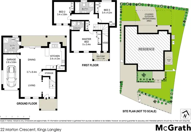 Floorplan of Homely house listing, 22 Marton Crescent, Kings Langley NSW 2147