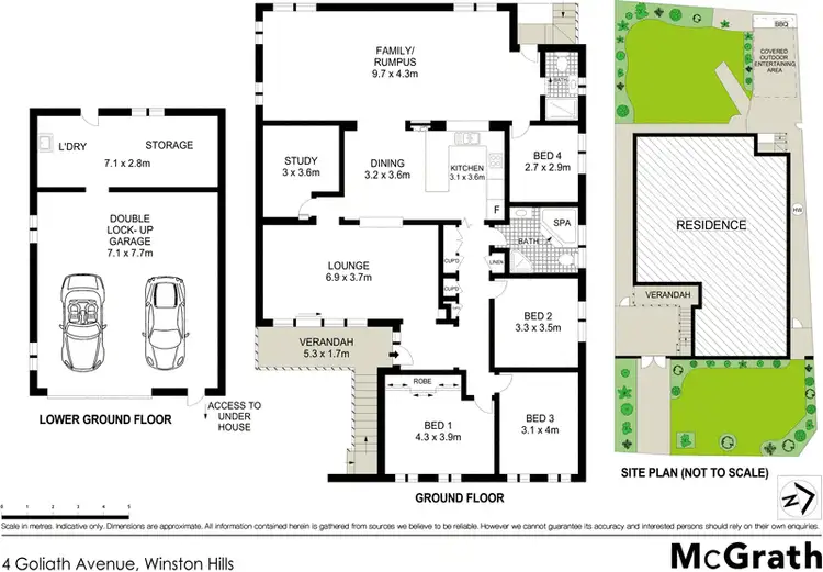 Floorplan of Homely house listing, 4 Goliath Avenue, Winston Hills NSW 2153
