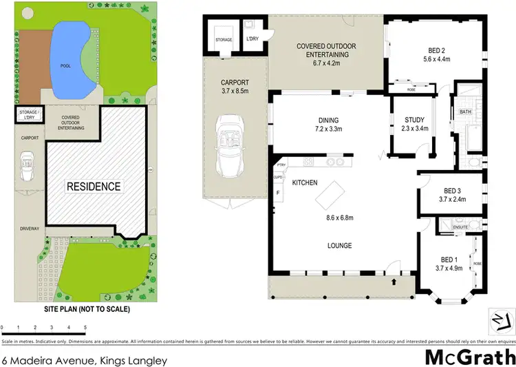 Floorplan of Homely house listing, 6 Madeira Avenue, Kings Langley NSW 2147