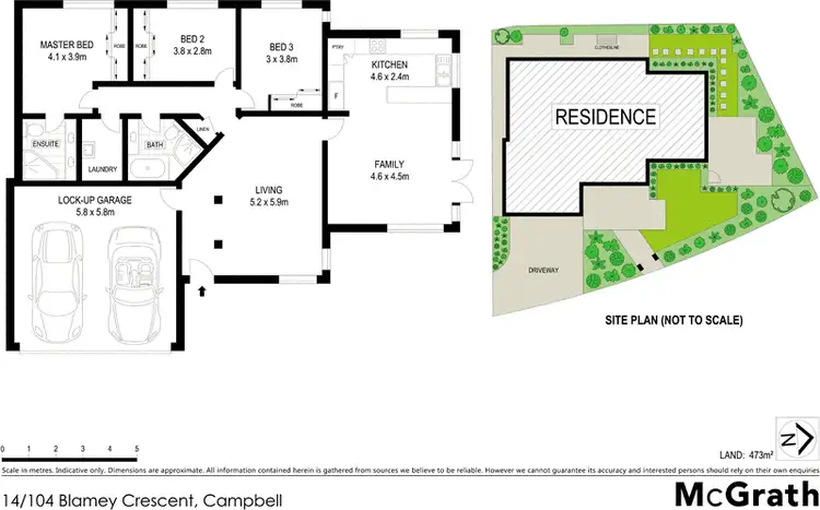 Floorplan of Homely townhouse listing, 14/104 Blamey Crescent, Campbell ACT 2612