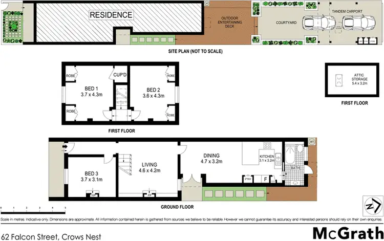 Floorplan of Homely house listing, 62 Falcon Street, Crows Nest NSW 2065