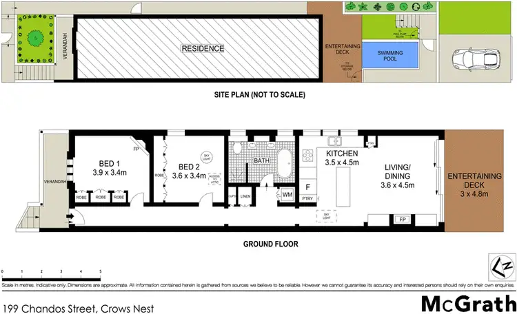 Floorplan of Homely house listing, 199 Chandos Street, Crows Nest NSW 2065