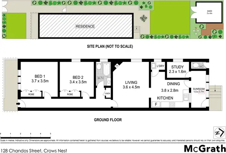 Floorplan of Homely house listing, 128 Chandos Street, Crows Nest NSW 2065