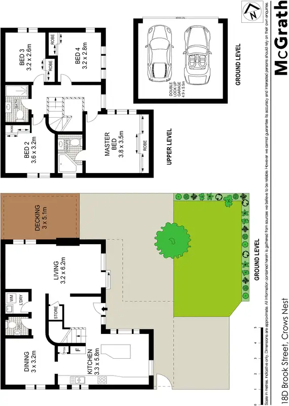 Floorplan of Homely townhouse listing, 18D Brook Street, Crows Nest NSW 2065