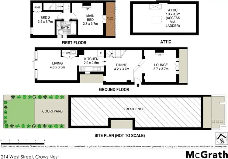 Floorplan of Homely house listing, 214 West Street, Crows Nest NSW 2065
