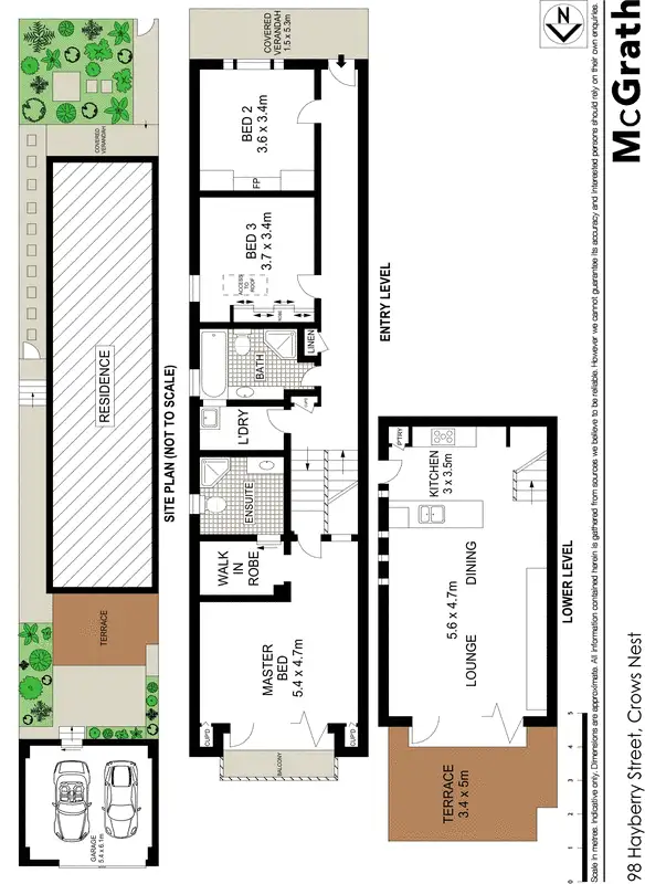 Floorplan of Homely house listing, 98 Hayberry Street, Crows Nest NSW 2065