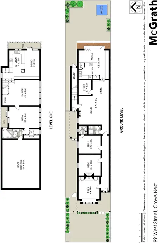 Floorplan of Homely house listing, 99 West Street, Crows Nest NSW 2065