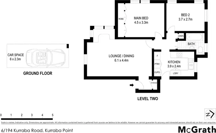 Floorplan of Homely apartment listing, 6/194 Kurraba Road, Neutral Bay NSW 2089