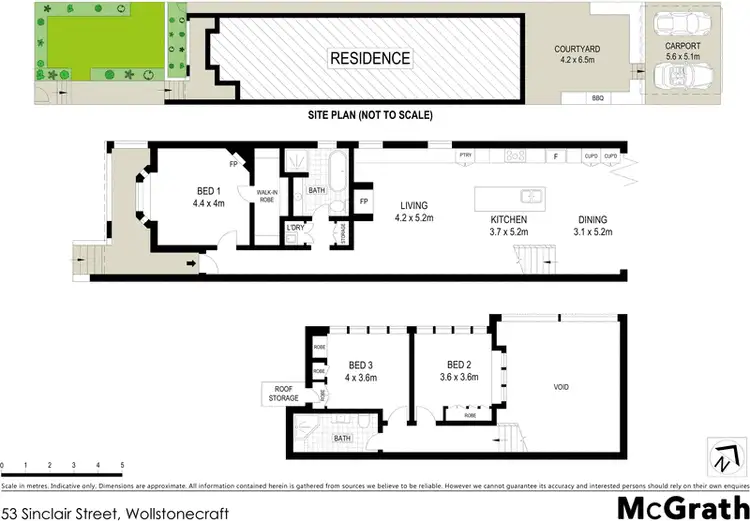 Floorplan of Homely house listing, 53 Sinclair Street, Wollstonecraft NSW 2065