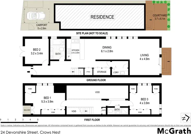Floorplan of Homely house listing, 24 Devonshire Street, Crows Nest NSW 2065