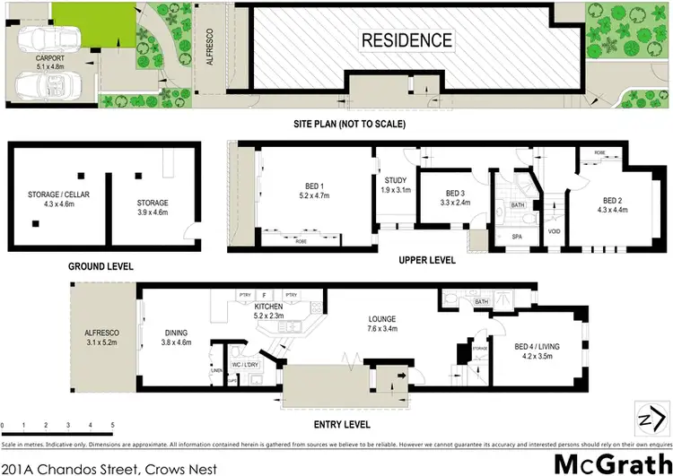 Floorplan of Homely house listing, 201A Chandos Street, Crows Nest NSW 2065