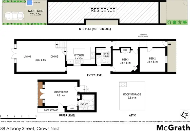 Floorplan of Homely house listing, 88 Albany Street, Crows Nest NSW 2065