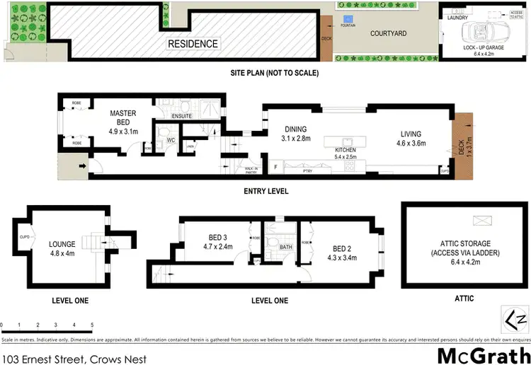 Floorplan of Homely house listing, 103 Ernest Street, Crows Nest NSW 2065