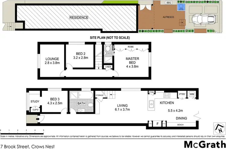 Floorplan of Homely house listing, 7 Brook Street, Crows Nest NSW 2065
