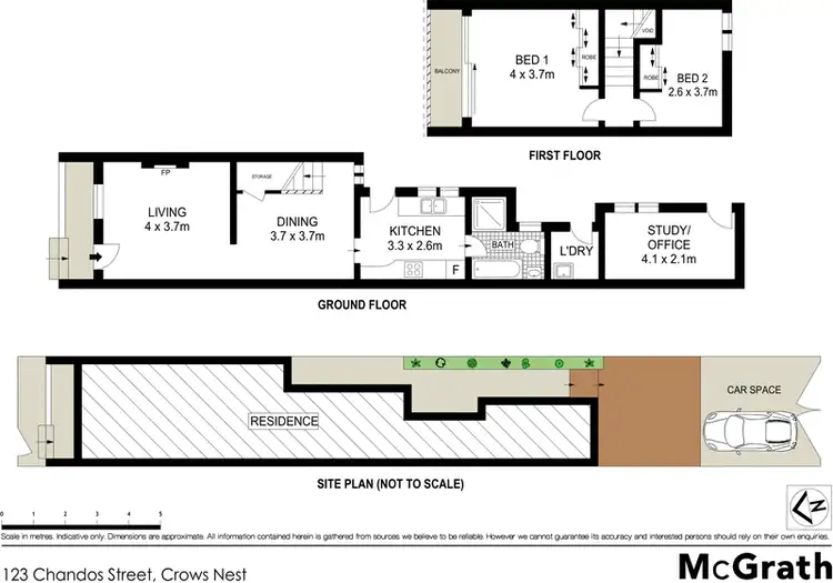 Floorplan of Homely house listing, 123 Chandos Street, Crows Nest NSW 2065