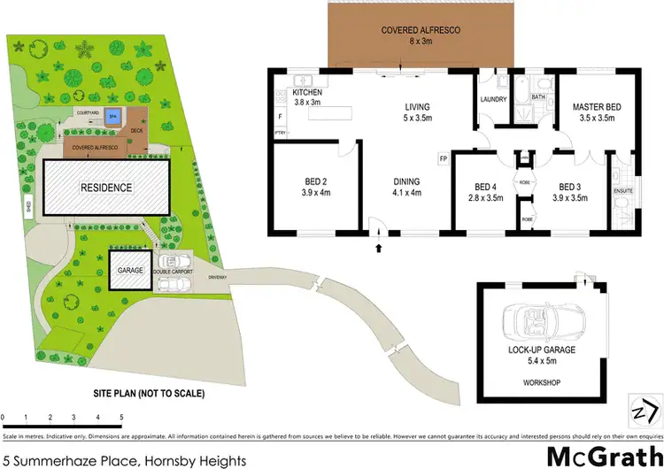 Floorplan of Homely house listing, 5 Summerhaze Place, Hornsby Heights NSW 2077