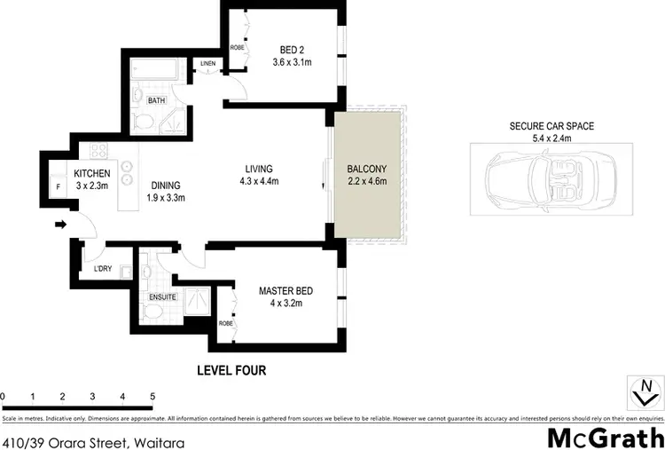 Floorplan of Homely apartment listing, 410/39 Orara Street, Waitara NSW 2077