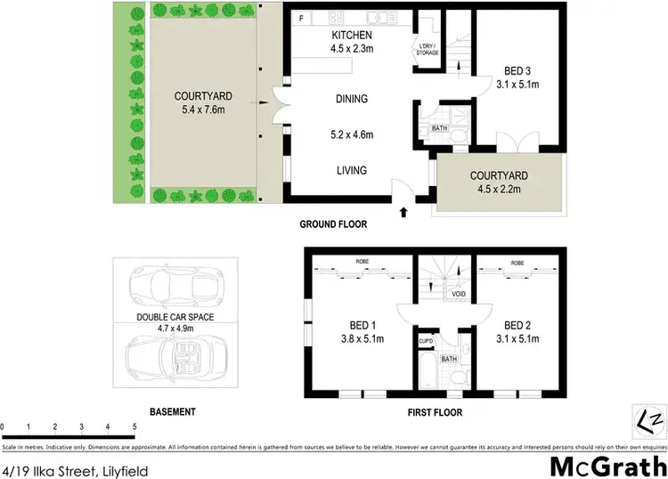 Floorplan of Homely townhouse listing, 4/19 Ilka Street, Lilyfield NSW 2040
