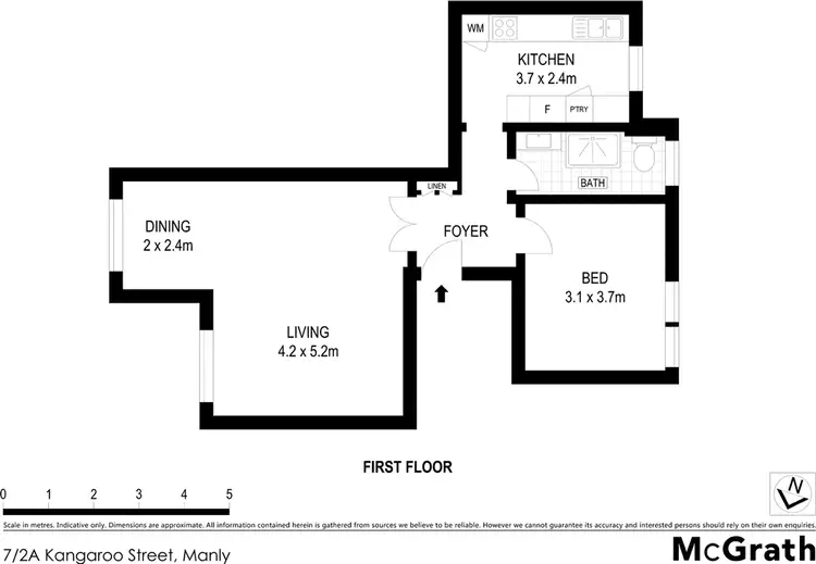 Floorplan of Homely apartment listing, 7/2A Kangaroo Street, Manly NSW 2095