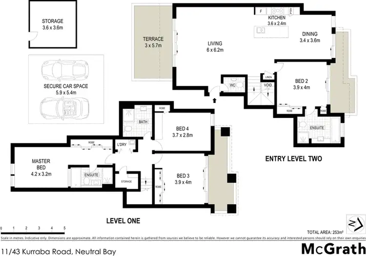 Floorplan of Homely apartment listing, 11/43 Kurraba Road, Neutral Bay NSW 2089