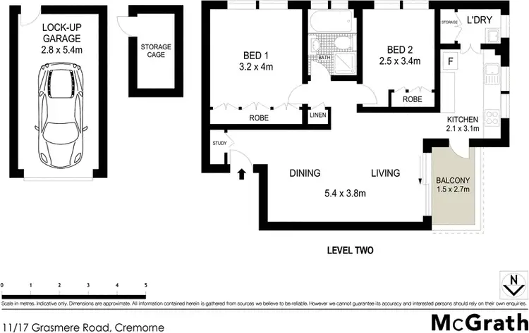 Floorplan of Homely apartment listing, 11/17 Grasmere Road, Cremorne NSW 2090