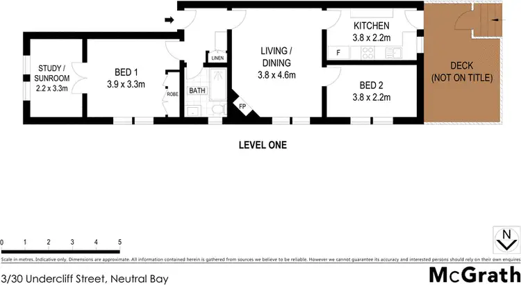 Floorplan of Homely apartment listing, 3/30 Undercliff Street, Neutral Bay NSW 2089