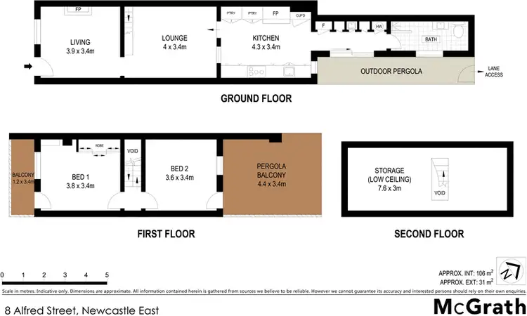 Floorplan of Homely house listing, 8 Alfred Street, Newcastle East NSW 2300