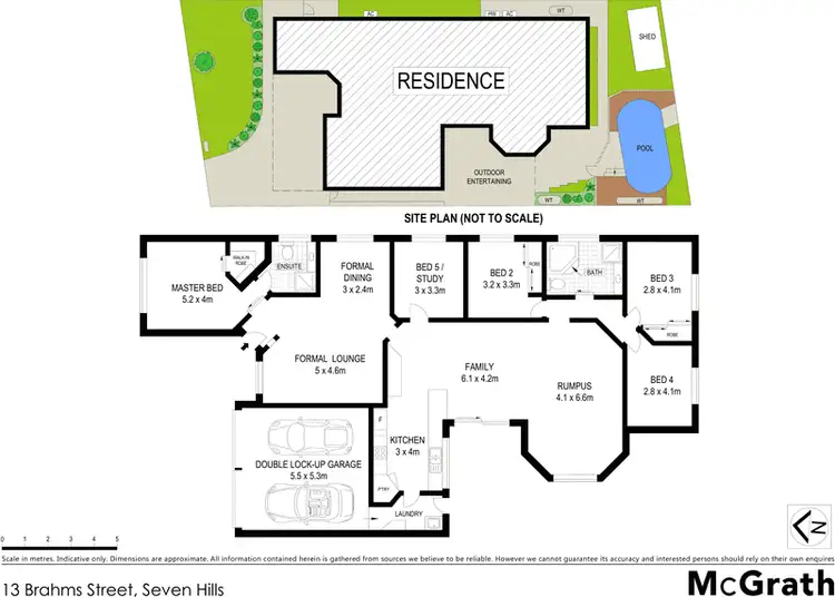 Floorplan of Homely house listing, 13 Brahms Street, Seven Hills NSW 2147