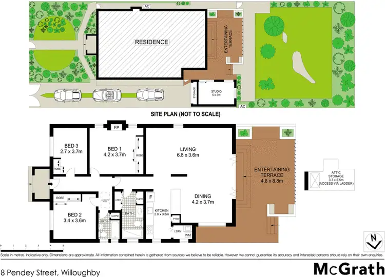 Floorplan of Homely house listing, 8 Pendey Street, Willoughby NSW 2068