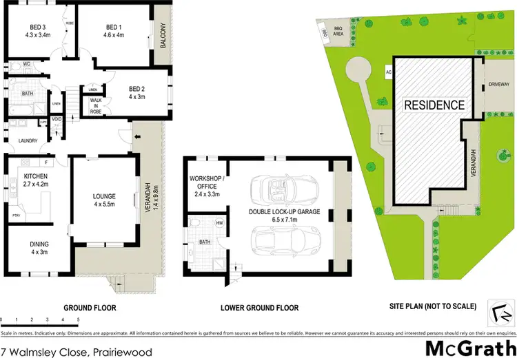 Floorplan of Homely house listing, 7 Walmsley Close, Prairiewood NSW 2176