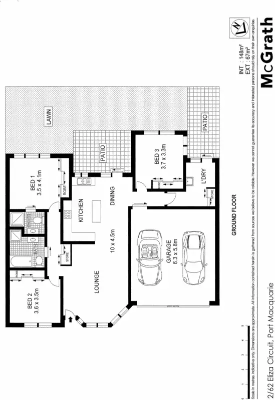 Floorplan of Homely villa listing, 2/62 Eliza Circuit, Port Macquarie NSW 2444