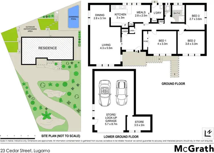 Floorplan of Homely house listing, 23 Cedar Street, Lugarno NSW 2210