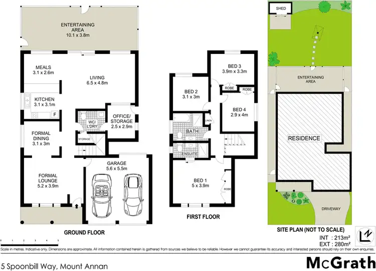 Floorplan of Homely house listing, 5 Spoonbill Way, Mount Annan NSW 2567